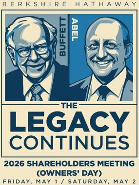 2 BERKSHIRE HATHAWAY 2026 SHAREHOLDER MEETING PASSES WARREN BUFFETT SHIPS NOW!